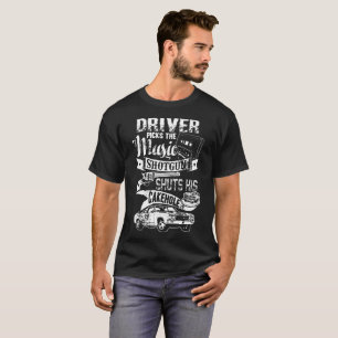 Camiseta O motorista sobrenatural escolhe a espingarda da