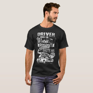 Camiseta O motorista sobrenatural escolhe a espingarda da