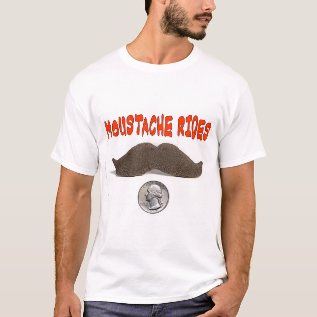 CAMISETA O MOUSTACHE MONTA 25 CENTAVOS (Frente)