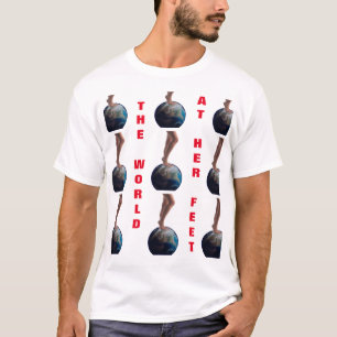 CAMISETA O MUNDO AOS PÉS DELA
