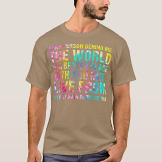 Camiseta O Mundo É Melhor Um Lugar Com Você Mental