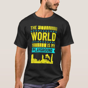 Camiseta O Mundo É Meu Parkour Freerunning Parkour Tra