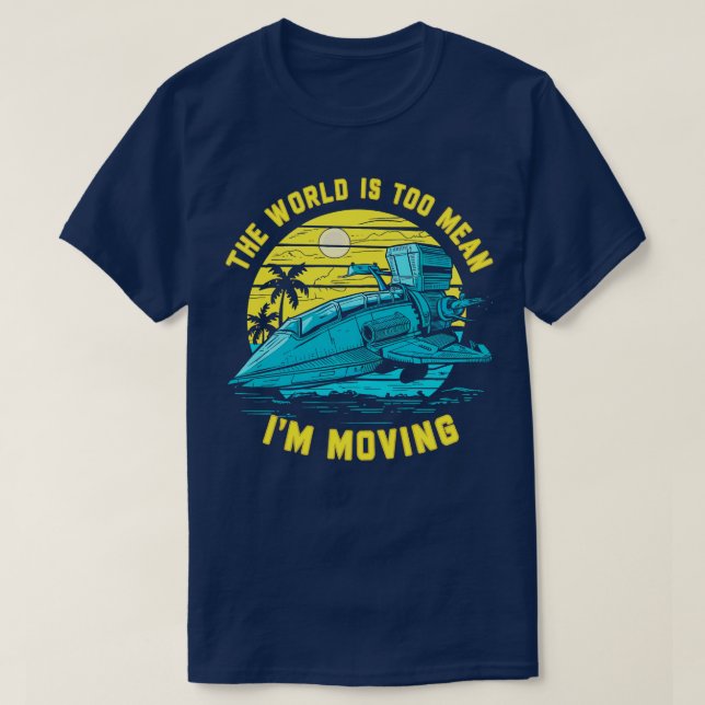 Camiseta o mundo é muito mau (Frente do Design)