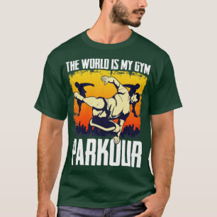 Camiseta O Mundo É O Meu Gym Freerunning Freerunner Parkour
