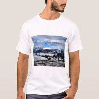 Camiseta o mundo é tranquilo aqui