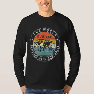 Camiseta O Mundo Está Brincando Com A Austrália Aussie Cut
