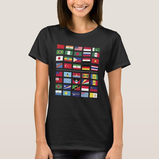Camiseta O Mundo Influencia Países Maiores e Menores Por Po (Frente)