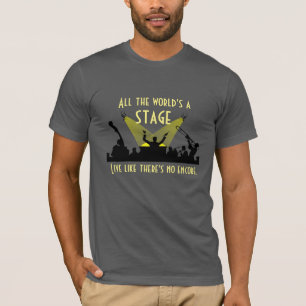 Camiseta O mundo inteiro é uma citação de Shakespeare Pa