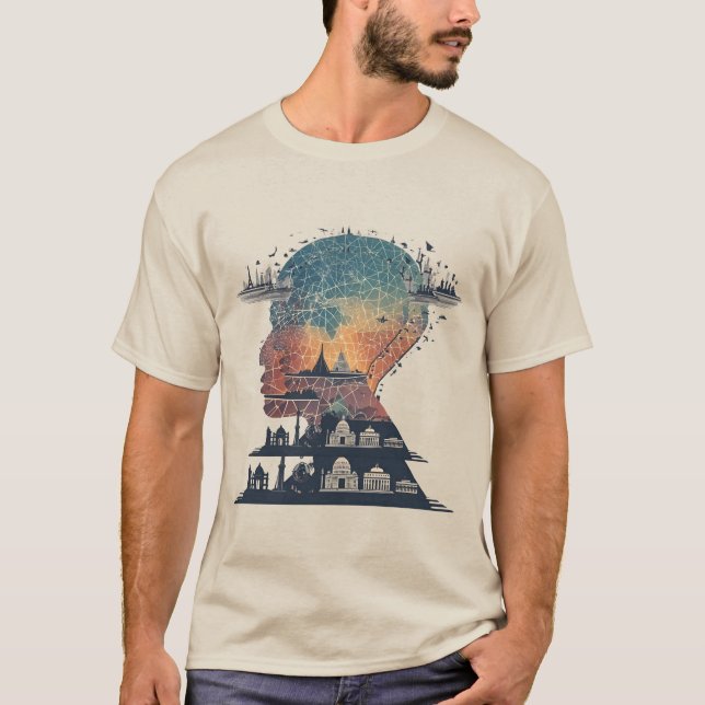 Camiseta O mundo na ponta dos dedos (Frente)