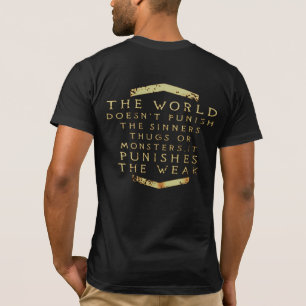 CAMISETA O MUNDO NÃO PUNIR OS PEDAÇOS DOS CANTORES... T-S