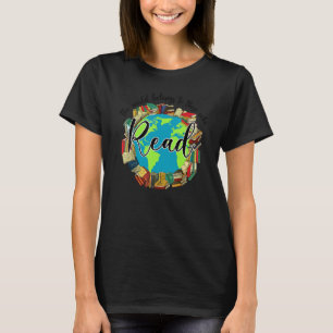 Camiseta O Mundo Pertence Àqueles Que Lêem Bibliotecário Li