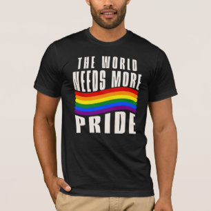 Camiseta O Mundo Precisa de Mais Orgulho, Arco-íris