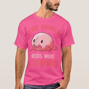 Camiseta O Mundo Precisa De Peixes Negros Engraçados E Engr