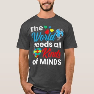 Camiseta O Mundo Precisa De Todos Os Tipos De Autismo