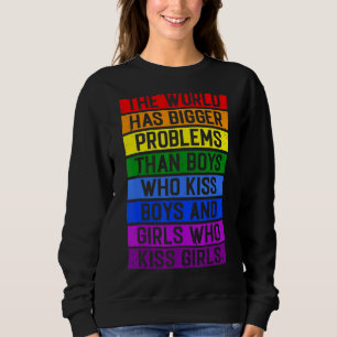 Camiseta O mundo tem maiores problemas na Lgbt Community Ga