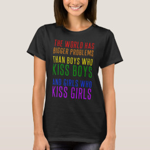 Camiseta O mundo tem maiores problemas na Lgbt Community Ga