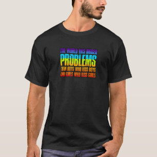 Camiseta O mundo tem problemas maiores do que os meninos qu