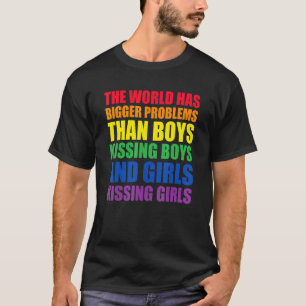Camiseta O mundo tem problemas maiores Lgbt Q Pride Gay Pro