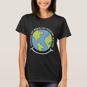 Camiseta O Mundo Um Phonema De Cada Vez A Sensibilização Pa