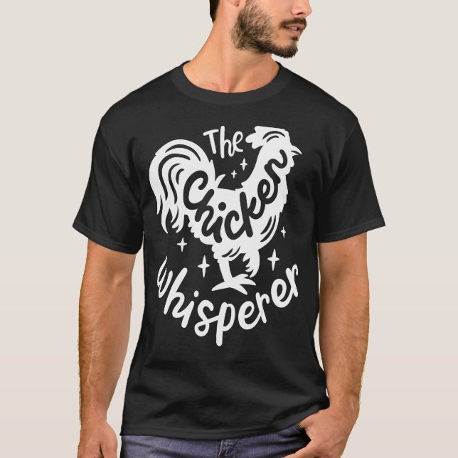 Camiseta O Murmurador de Frango Amante de Frango Engraçado  (Frente)