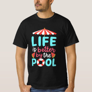 Camiseta O Nadador De Vida É Melhor Pela Piscina