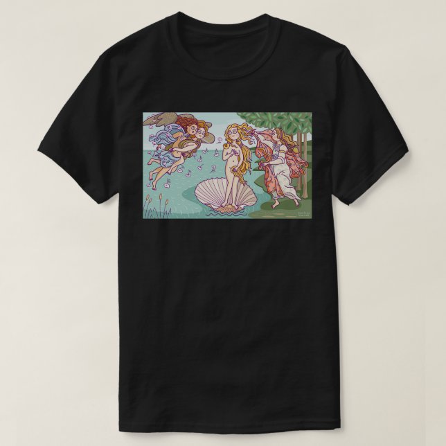 Camiseta O Nascimento de Vênus 14 (Frente do Design)