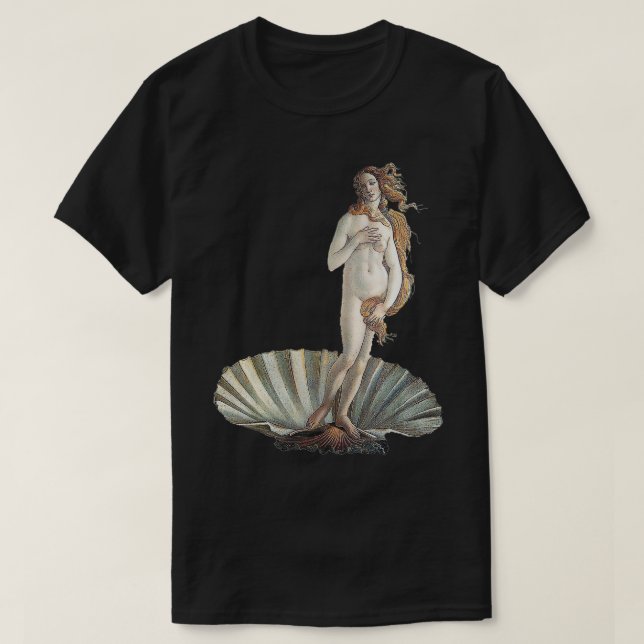 Camiseta O nascimento de Vênus por Sandro Botticelli (Frente do Design)