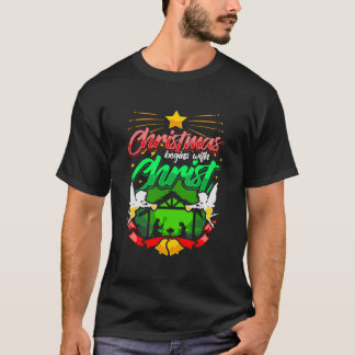 Camiseta O Natal Começa Com A Natividade Hoodie Cristo Jesu