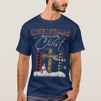 Camiseta O Natal começa com neve