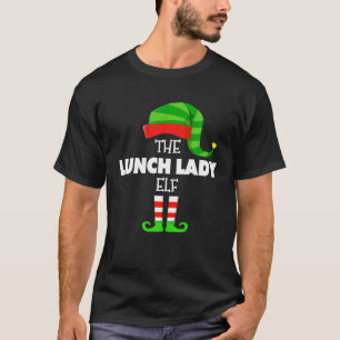 Camiseta O Natal da Família do Grupo ELF do ALMOÇO