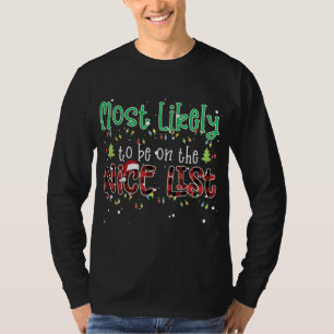 Camiseta O Natal Da Xadrez Vermelha É Mais Provável Para Es