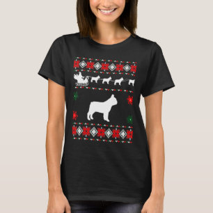 Camiseta O Natal Do Buldogue Francês Para O Natal