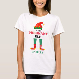 Camiseta O Natal do Elf Grávida