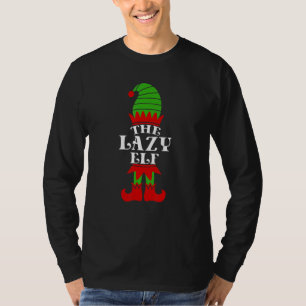 Camiseta O Natal do Elfo Preguiçoso Correspondente Família