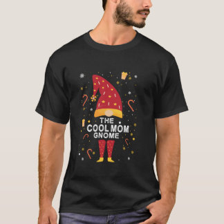 Camiseta O Natal do Gnome da Mãe Legal Xadrez Combinando Fa