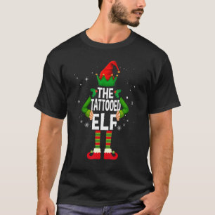 Camiseta O Natal do Grupo de Combinação da Família Elf Tatu