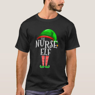 Camiseta O Natal do Grupo de Combinação Familiar Enfermeira