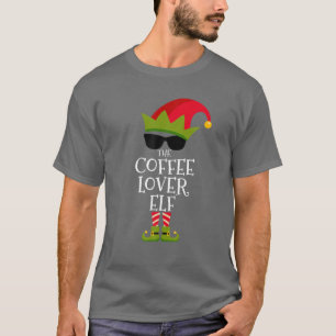 Camiseta O Natal Do Grupo Familiar Do Elf Do Café