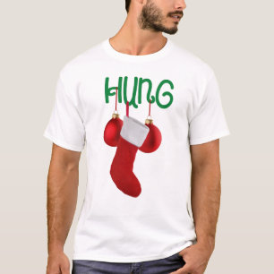 Camiseta O Natal dos Homens Engraçados e Bolas
