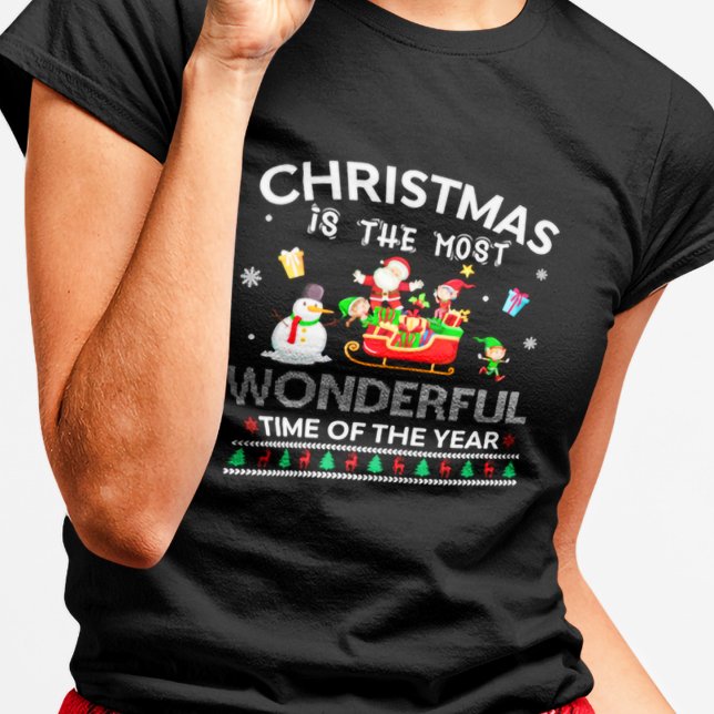 Camiseta O Natal é a época mais maravilhosa do ano (Criador carregado)