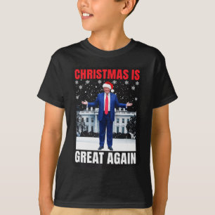 Camiseta O Natal é Ótimo de Novo Engraçado Donald Trump Nat