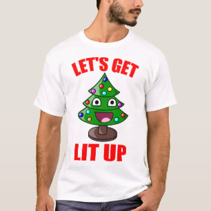 Camiseta O Natal engraçado deixa para obter acima o Lit