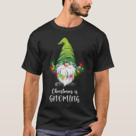 Camiseta O Natal está a ganhar o Feliz Natal Gnomo