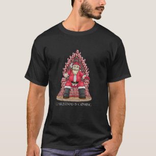 Camiseta O Natal Está Vindo Papais noeis, Candy Cane Throne