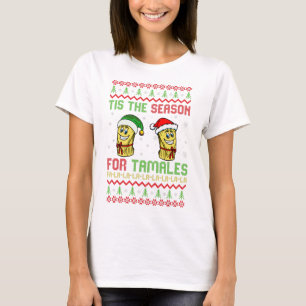 Camiseta O Natal Feio Mexicano É a estação para tamales