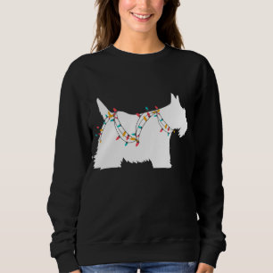 Camiseta O Natal Luz Escocês Terrier a Dog Lover