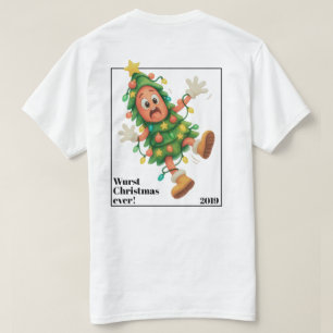 Camiseta O Natal mais Wurst de todos! Salame engraçado