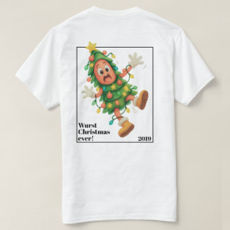Camiseta O Natal mais Wurst de todos! Salame engraçado