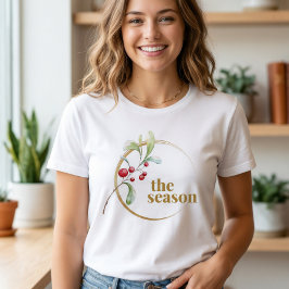Camiseta O Natal Minimalista da Temporada Bella Canvas
