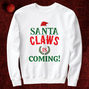 Camiseta O Natal Santa Claws Está Chegando Família Personal